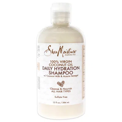 Shea Moisture 100 Percent Coconut Oil Daily Hydration Shampoo By  For Unisex - 13 oz Shampoo In White
