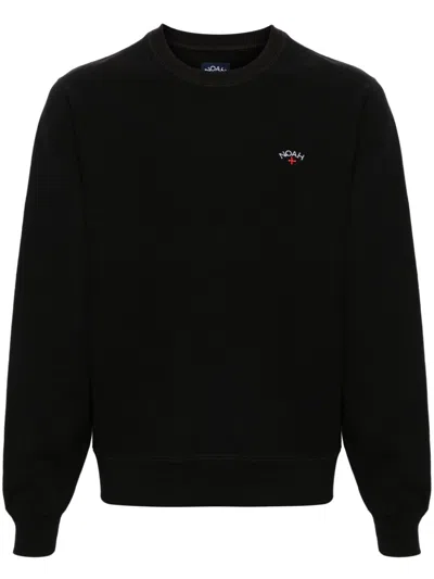 Noah Ny Logo-embroidered Cotton Sweatshirt In Black