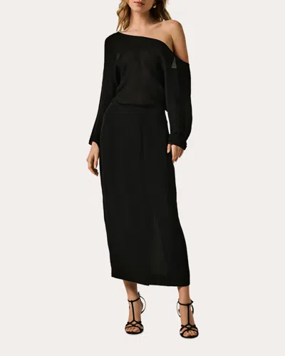 Kiki De Montparnasse Women's Off-shoulder Maxi Dress In Black