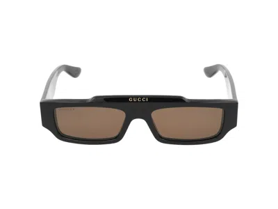 Gucci Eyewear Sunglasses In Black Black Brown