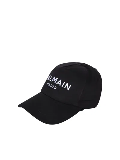 Balmain Logo Black Baseball Cap