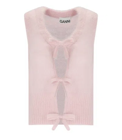 Ganni Sweaters In Rosa