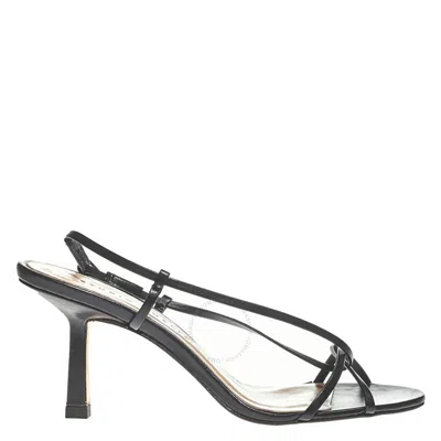 Studio Amelia Entwined Leather Sandals In Black