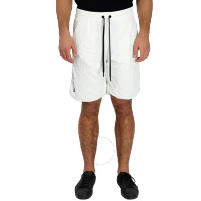 Moncler White Drawstring Shorts In Natural
