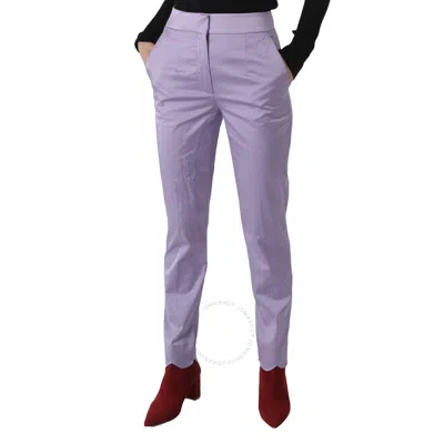 Moschino Tailored Cropped Trousers In Purple