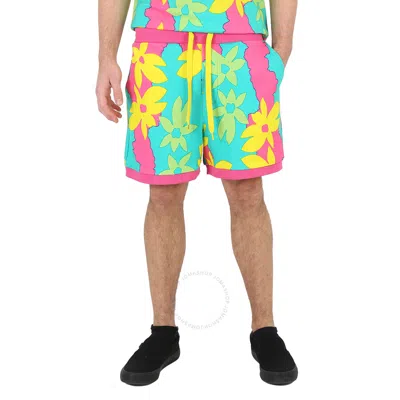Moschino All-over Floral-print Swim Shorts In Pink