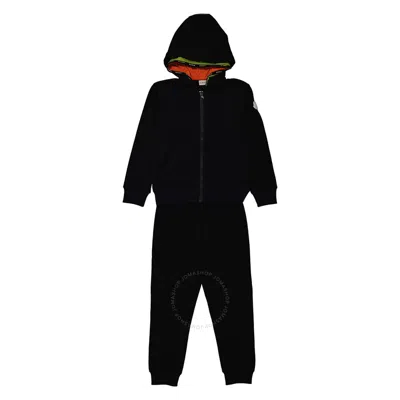 Moncler Two-piece Layered-hood Tracksuit Set In Blue