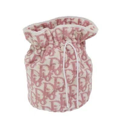 Dior Trotter Pink Cotton Clutch Bag ()