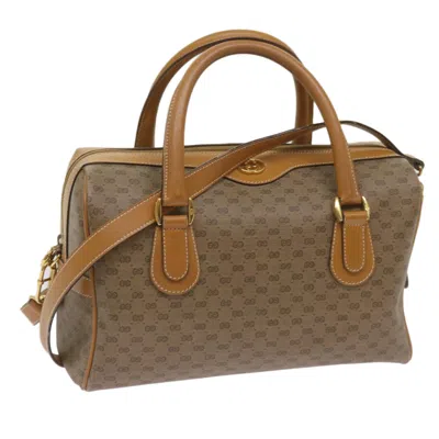 Gucci Gg Canvas Beige Canvas Travel Bag () In Brown