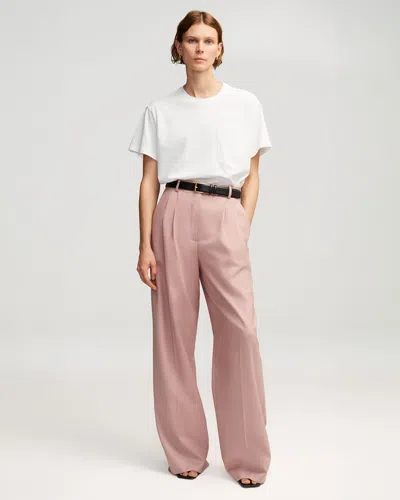 Argent Preorder: Pleated Trouser In Pink