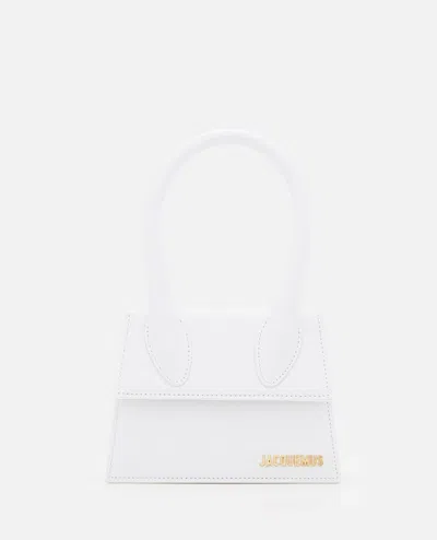 Jacquemus Le Chiquito Moyen Leather Bag In White