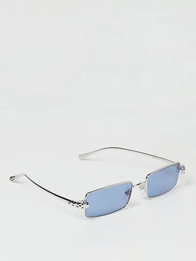 Cartier Sunglasses Men Silver Men