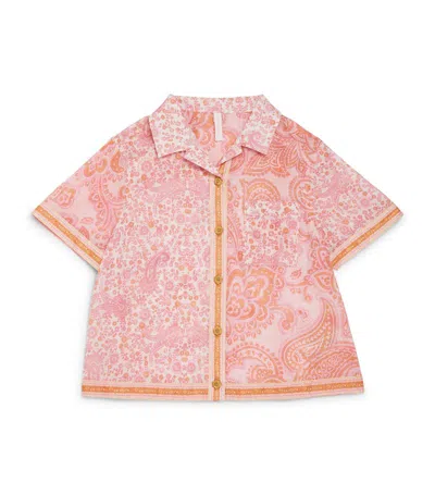 Zimmermann Kids' Cotton Ottie Shirt (1-12 Years) In Pink