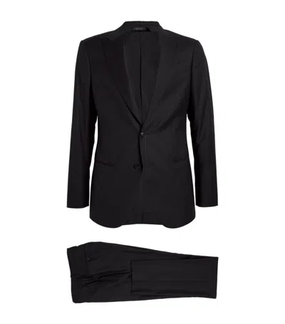 Giorgio Armani Wool-cashmere Two-piece Suit In Black