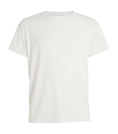 Calvin Klein Towelling Beach T-shirt In White