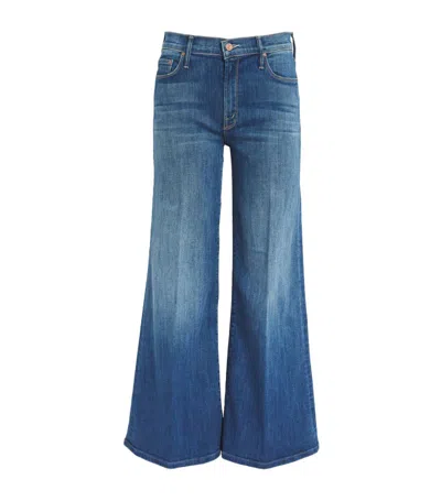 Mother The Down Low Twister Wide-leg Jeans In Blue