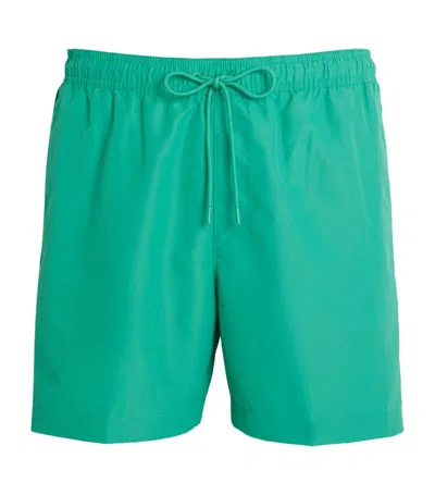Calvin Klein Meta Legacy Swim Shorts In Green