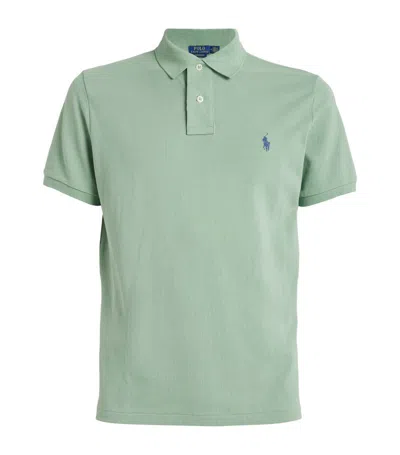 Polo Ralph Lauren Cotton Mesh Custom-fit Polo Shirt In Green