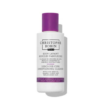 Christophe Robin Luscious Curl Conditioning Cleanser With Chia Seed Oil 75ml In White