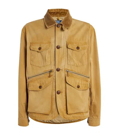 Polo Ralph Lauren Cotton Field Jacket In Beige