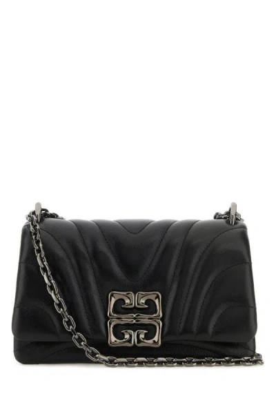 Givenchy Woman Black Leather Small 4g Soft Shoulder Bag