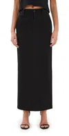 Wardrobe.nyc Wardrobe. Nyc Drill Column Skirt Black