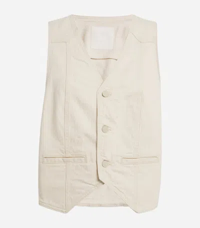 Mother The Masked Rider Waistcoat Top In White