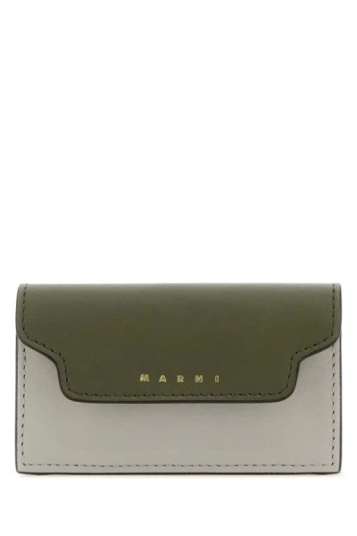 Marni Woman Multicolor Leather Business Card Holder