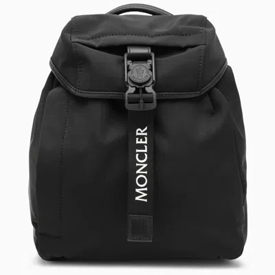 Moncler Black Trick Backpack With Logo Women