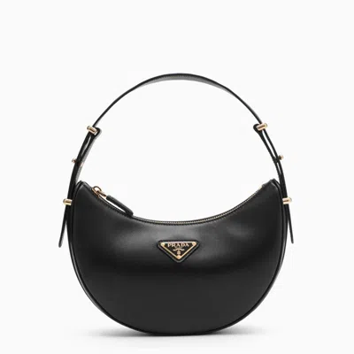 Prada Black Leather  Arque Bag Women