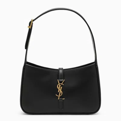 Saint Laurent Black Leather Monogram Shoulder Bag Women