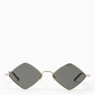 Saint Laurent Diamond Gold Sunglasses In Silver