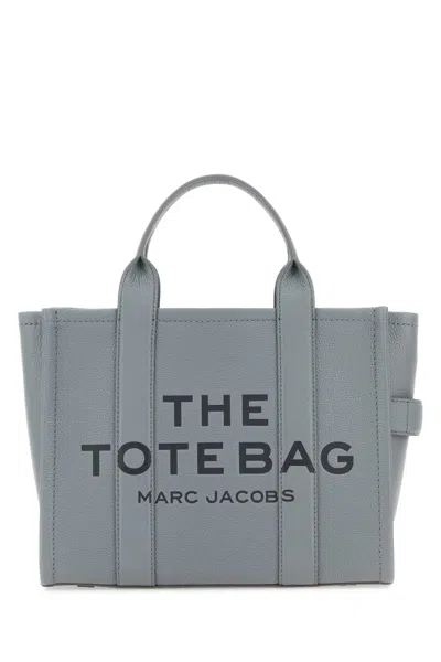 Marc Jacobs The Leather Medium Tote Graue Handtasche In Grey