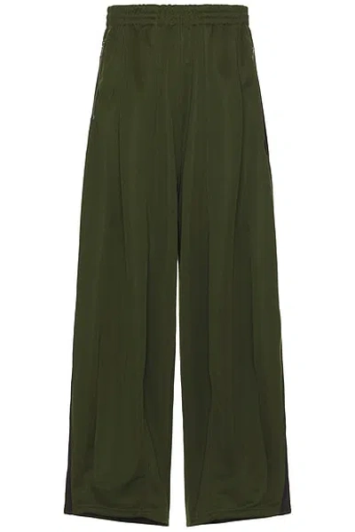 Needles H.d. Track Pant Poly Smooth In Olive