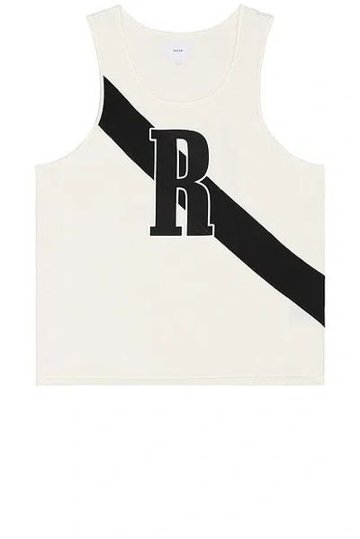 Rhude Top In Off White & Black