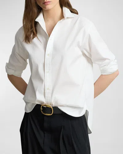 Polo Ralph Lauren Women's Cotton Button-up Shirt In White
