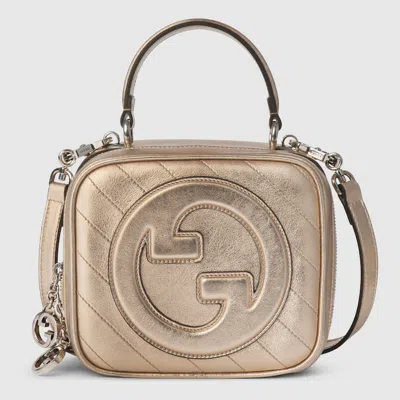 Gucci Blondie Small Top Handle Bag In Gold