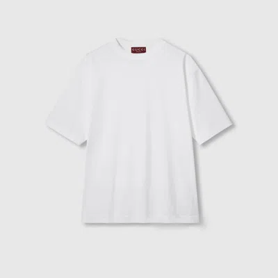 Gucci Cotton Jersey T-shirt With Embroidery In White