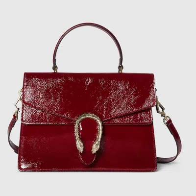 Gucci Dionysus Medium Top Handle Bag In Burgundy
