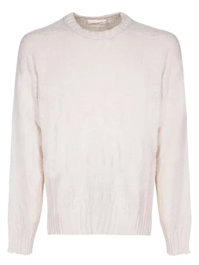 Atomo Factory Destroy Ivory Sweater In White