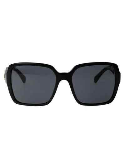 Pre-owned Chanel Sunglasses In C622s4 Black