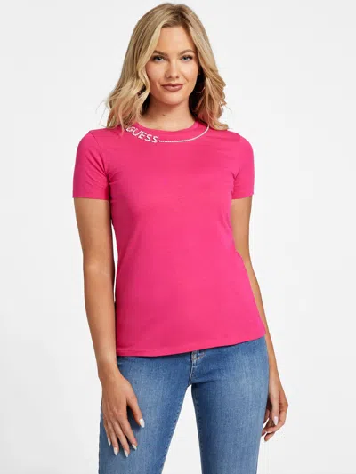 Guess Factory Eco Charies Tee In Pink