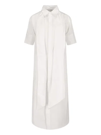 Sa Su Phi Dresses In White