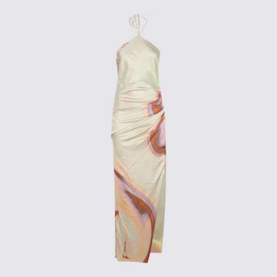 Simkhai Multicolour Nylon Mischa Marble Long Dress