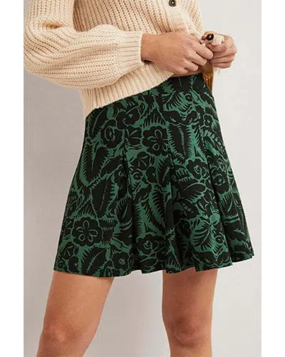 Boden Jersey Mini Skirt In Green