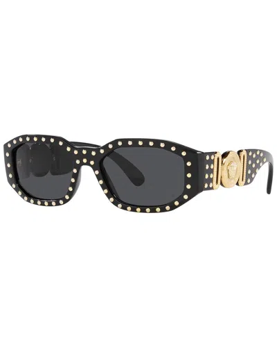 Versace Men's Ve4361-539787 Fashion 53mm Black Sunglasses