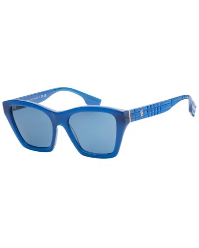Burberry Arden Dark Blue Cat Eye Ladies Sunglasses Be4391 406480 54
