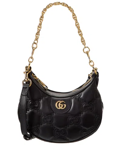 Gucci Gg Matelasse Leather Mini Bag In Black