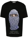 Ih Nom Uh Nit Face-print Cotton T-shirt In Black