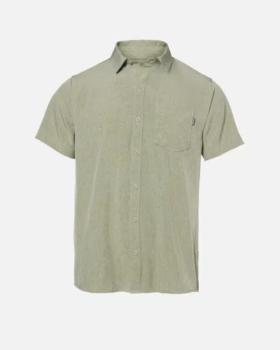 United Legwear Men's Essential Slub Short Sleeve Woven Shirt In Iguana